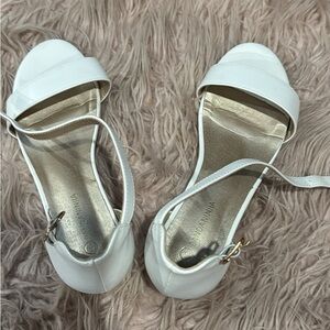 Elegant White Kids Dress Shoes